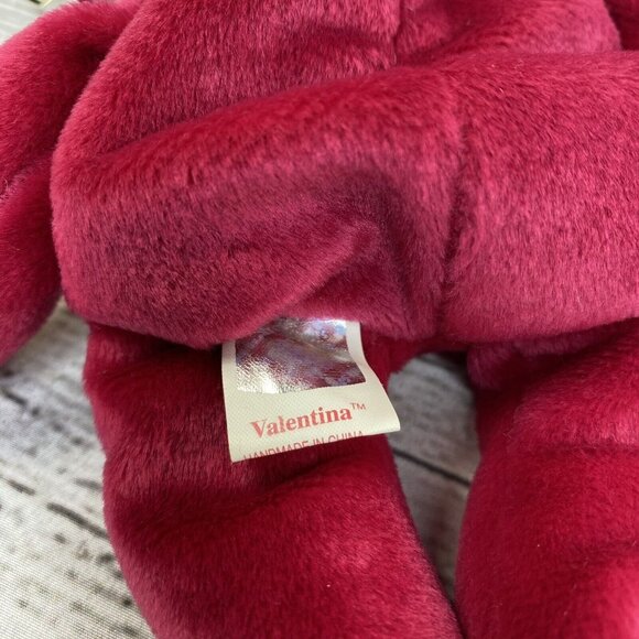 Beanie Babies TY Valentina & Casanova Valentines Day Love Heart Teddy Bears Toys - Picture 6 of 15